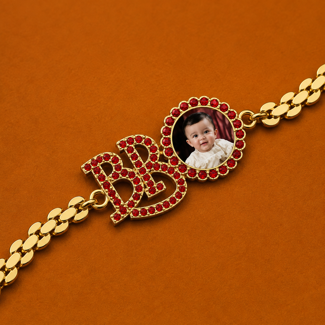 Personalized Photo Bracelet Rakhi for Brother
