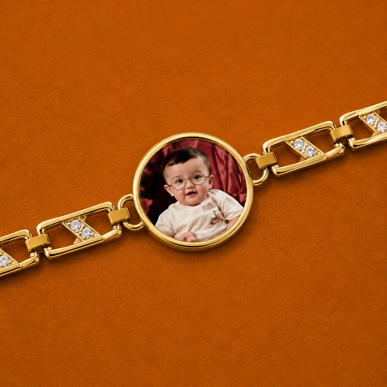 Personalized Photo Bracelet Rakhi for Brother