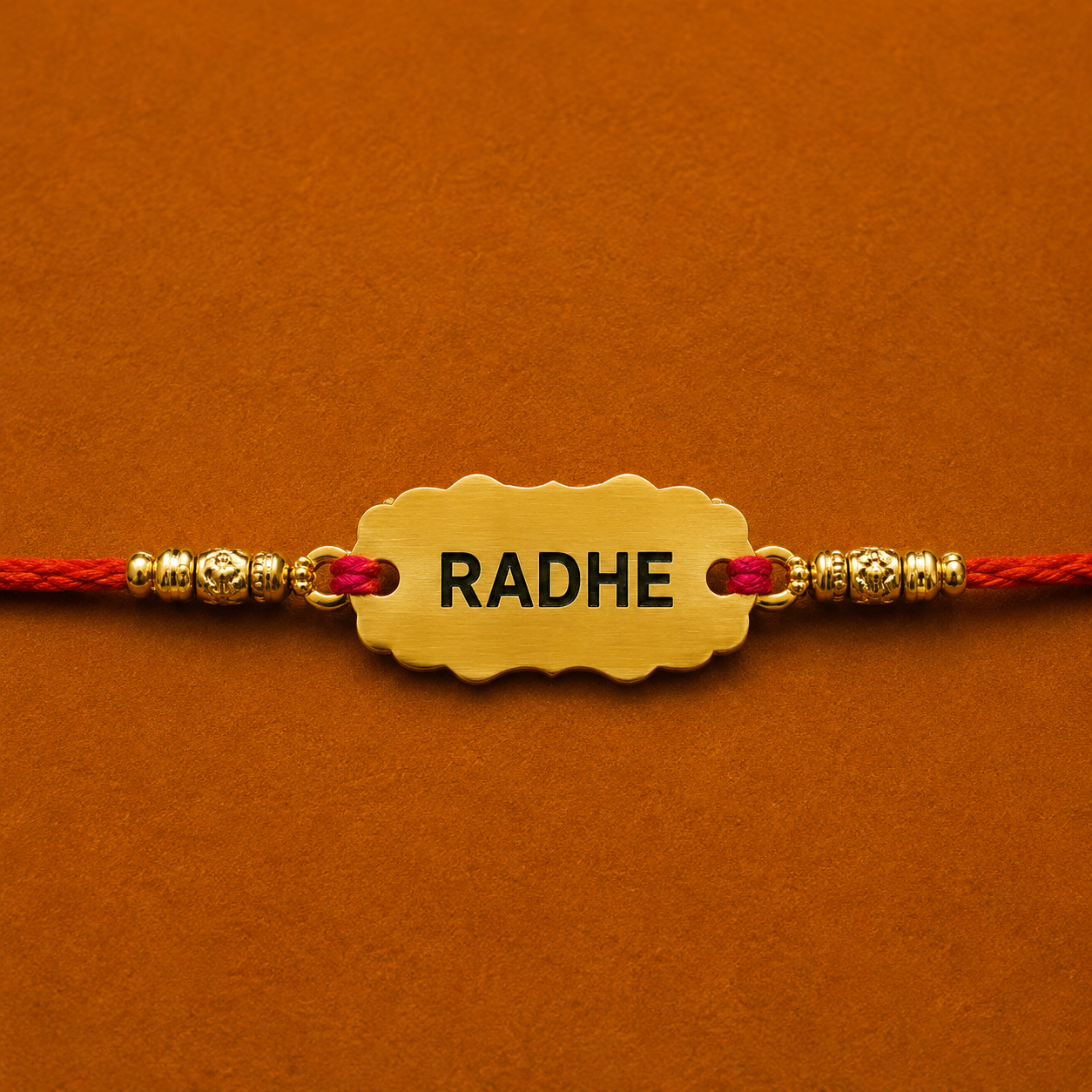 Premium Radhe Laser Engraved Rakhi