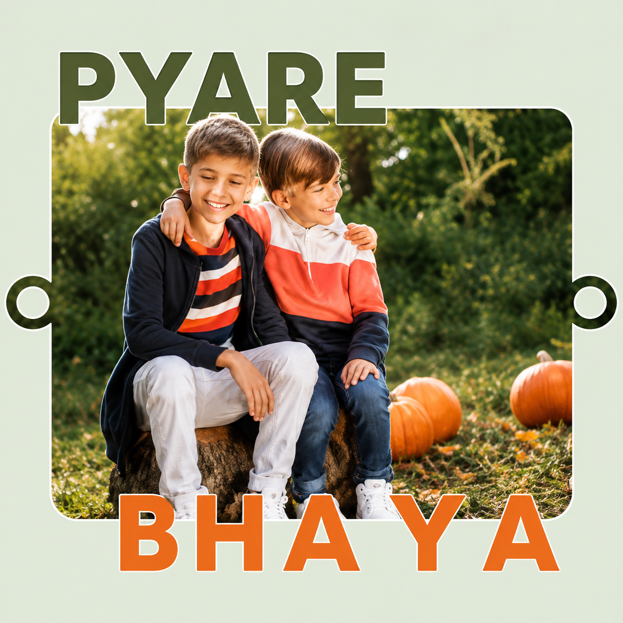 Caring Brother Photo MDF Text Rakhi