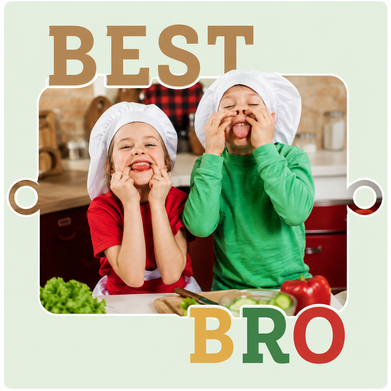 Caring Brother Photo MDF Text Rakhi