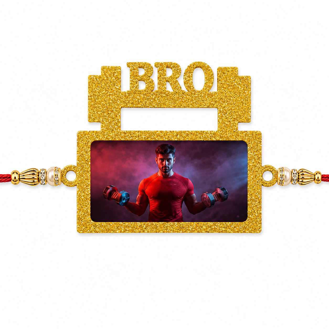Glitter Photo Sublimation Rakhi
