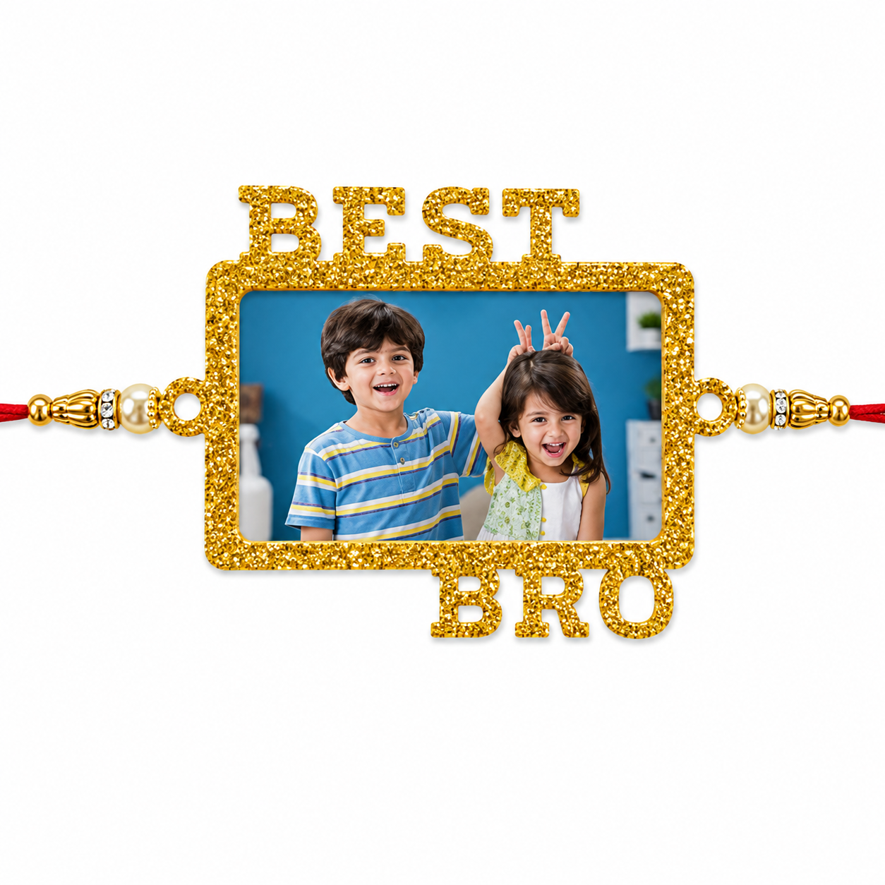 Glitter Photo Sublimation Rakhi